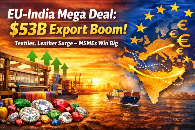 EU-India Mega Trade Deal: $53B Export Boom for India's MSMEs Amid Global Tariff Wars